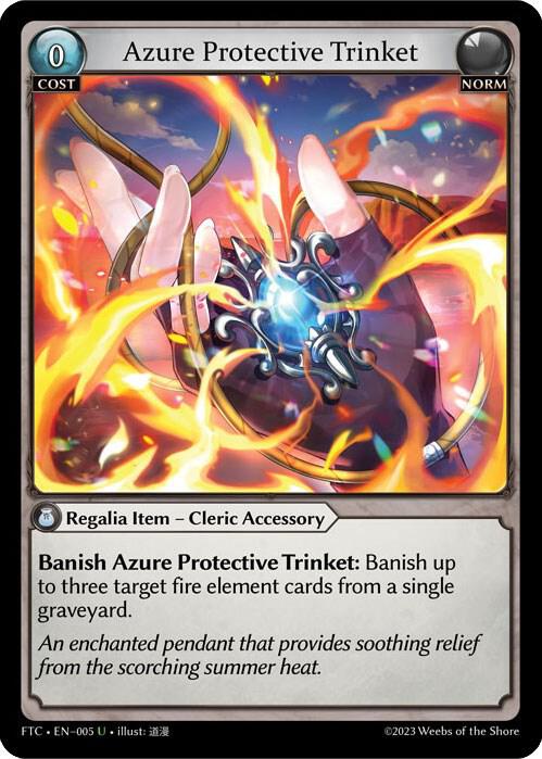 Azure Protective Trinket - Fractured Crown (FTC) *FOIL*