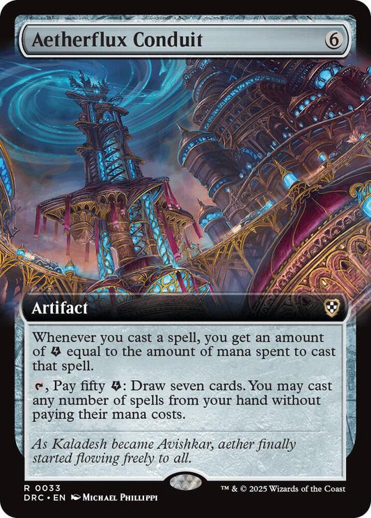 Aetherflux Conduit (Extended Art) - Commander: Aetherdrift (DRC)