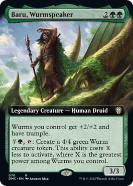 Baru, Wurmspeaker (Extended Art) - Commander: Dominaria United (DMC) *FOIL*