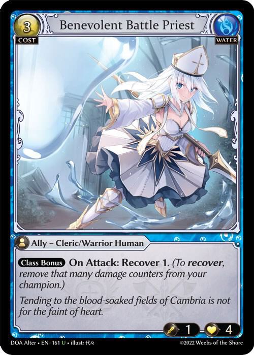 Benevolent Battle Priest - Dawn of Ashes Alter Edition (DOA Alter) *FOIL*