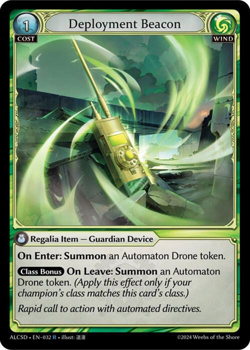 Deployment Beacon - Alchemical Revolution Starter Decks (ALCSD)
