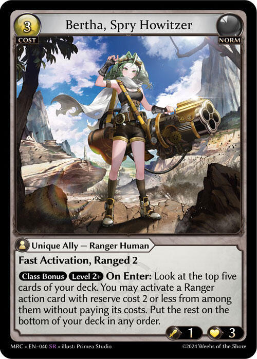 Bertha, Spry Howitzer - Mercurial Heart (MRC)
