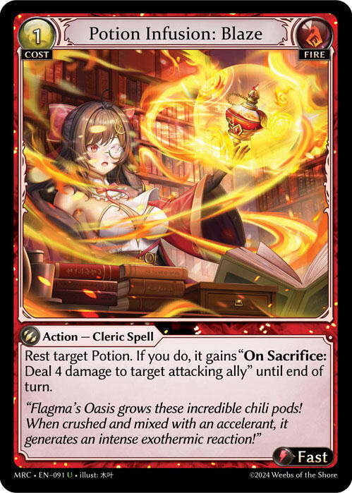 Potion Infusion: Blaze - Mercurial Heart (MRC) *FOIL*