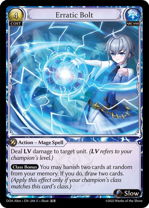 Erratic Bolt - Dawn of Ashes Alter Edition (DOA Alter)