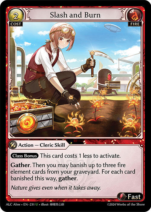 Slash and Burn - Alchemical Revolution Alter Edition (ALC Alter)
