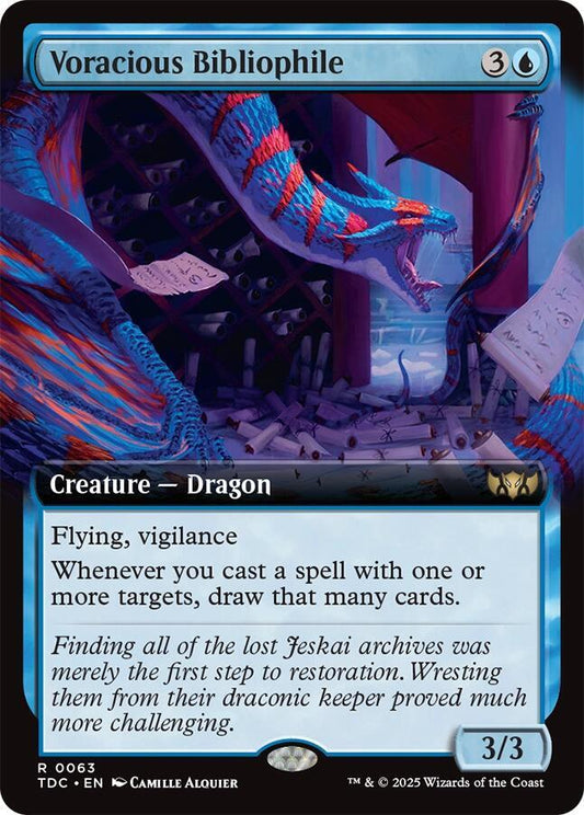 Voracious Bibliophile (Extended Art) - Commander: Tarkir: Dragonstorm (TDC)