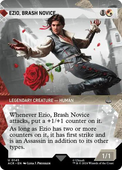 Ezio, Brash Novice (Showcase) - Universes Beyond: Assassin's Creed (ACR) Universes Beyond: Assassin's Creed *Holo*