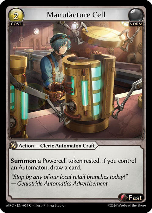 Manufacture Cell - Mercurial Heart (MRC) *FOIL*