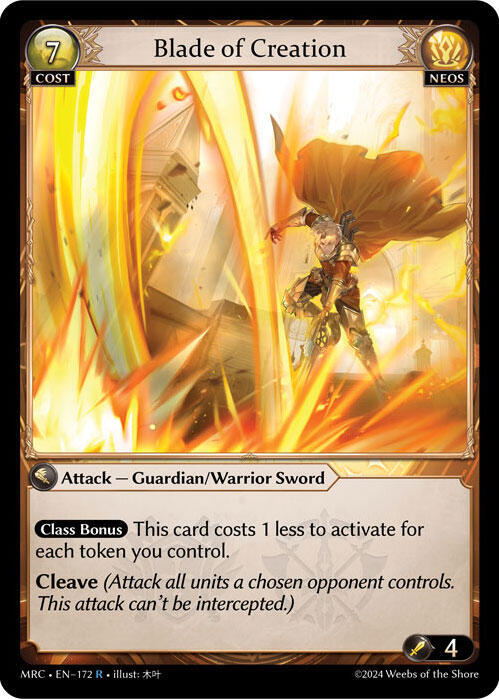 Blade of Creation - Mercurial Heart (MRC)