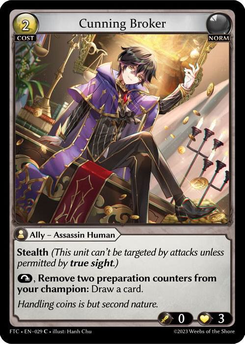 Cunning Broker - Fractured Crown (FTC) *FOIL*