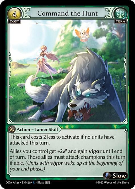 Command the Hunt - Dawn of Ashes Alter Edition (DOA Alter) *FOIL*