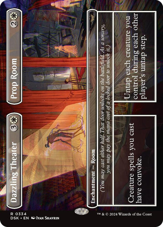 Dazzling Theater // Prop Room (Borderless) - Duskmourn: House of Horror (DSK) *FOIL*