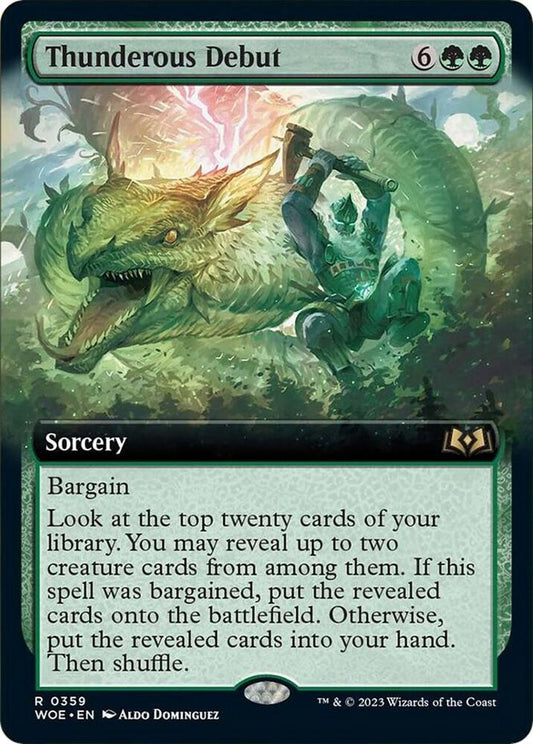 Thunderous Debut (Extended Art) - Wilds of Eldraine (WOE) - FOIL