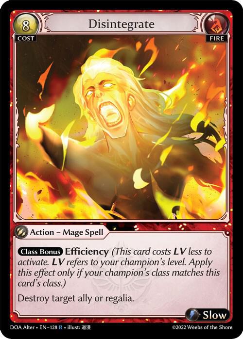 Disintegrate - Dawn of Ashes Alter Edition (DOA Alter)