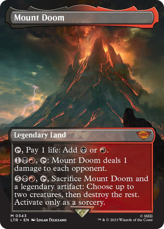 Mount Doom (Borderless) - Universes Beyond: The Lord of the Rings: Tales of Middle-earth (LTR)