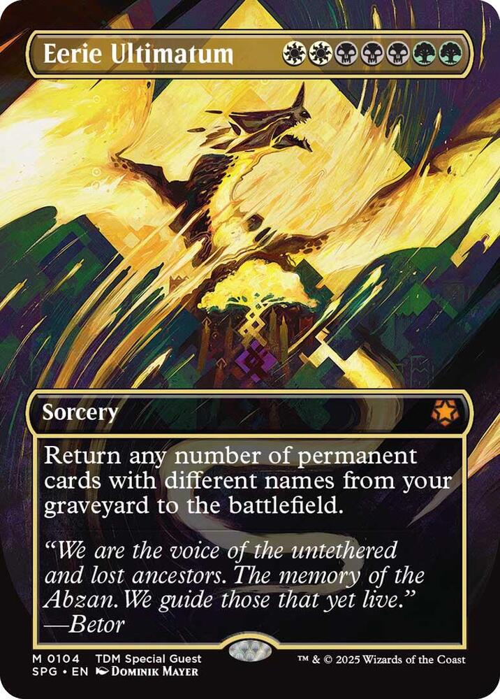 Eerie Ultimatum (Borderless) - Special Guests (SPG) *FOIL*