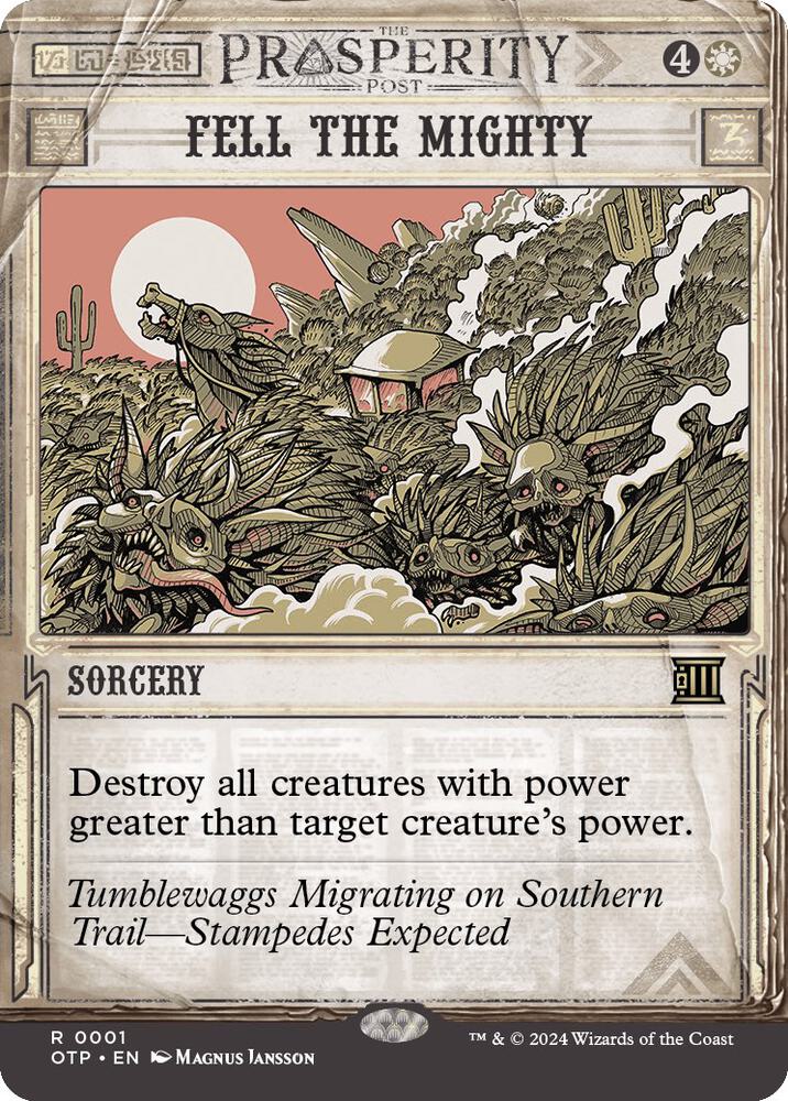 Fell the Mighty - Outlaws of Thunder Junction: Breaking News (OTP)