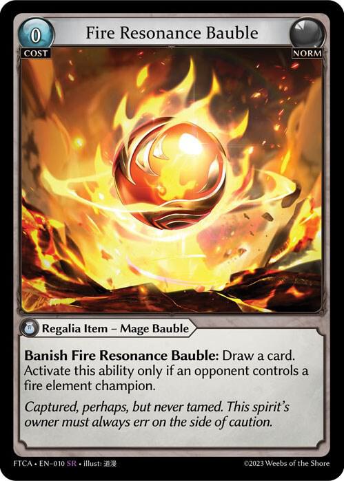 Fire Resonance Bauble - Fractured Crown (FTC) - FOIL