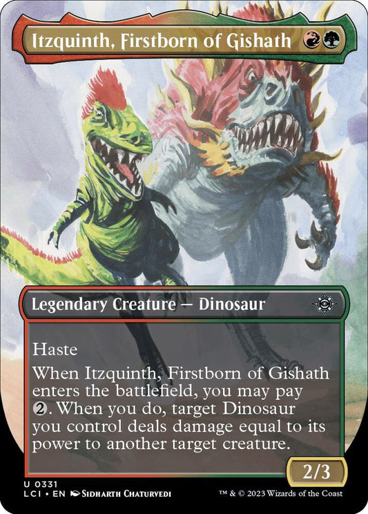 Itzquinth, Firstborn of Gishath (Borderless) - The Lost Caverns of Ixalan (LCI)