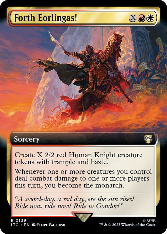 Forth Eorlingas! (Extended Art) - Commander: The Lord of the Rings: Tales of Middle-earth (LTC)