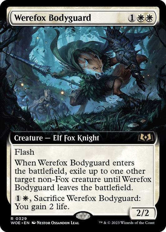 Werefox Bodyguard (Extended Art) - Wilds of Eldraine (WOE)