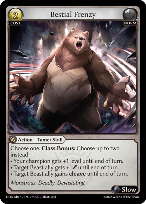 Bestial Frenzy - Dawn of Ashes Alter Edition (DOA Alter)