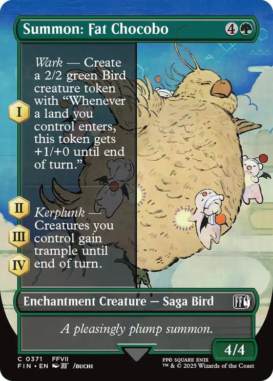 Summon: Fat Chocobo (Borderless) - FINAL FANTASY (FIN)