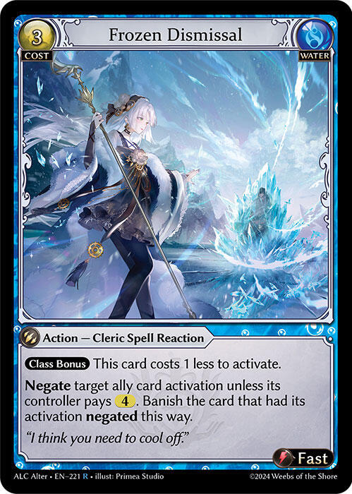 Frozen Dismissal - Alchemical Revolution Alter Edition (ALC Alter)