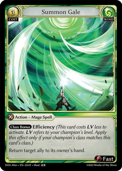 Summon Gale - Dawn of Ashes Alter Edition (DOA Alter) *FOIL*