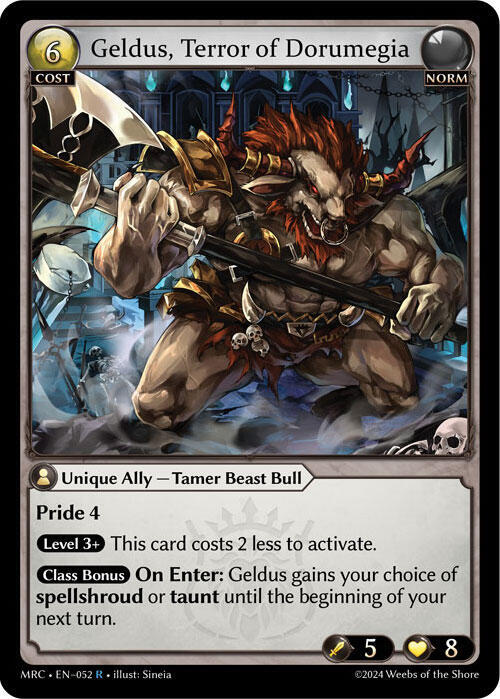 Geldus, Terror of Dorumegia - Mercurial Heart (MRC)