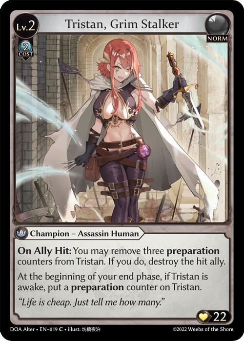 Tristan, Grim Stalker - Dawn of Ashes Alter Edition (DOA Alter) *FOIL*