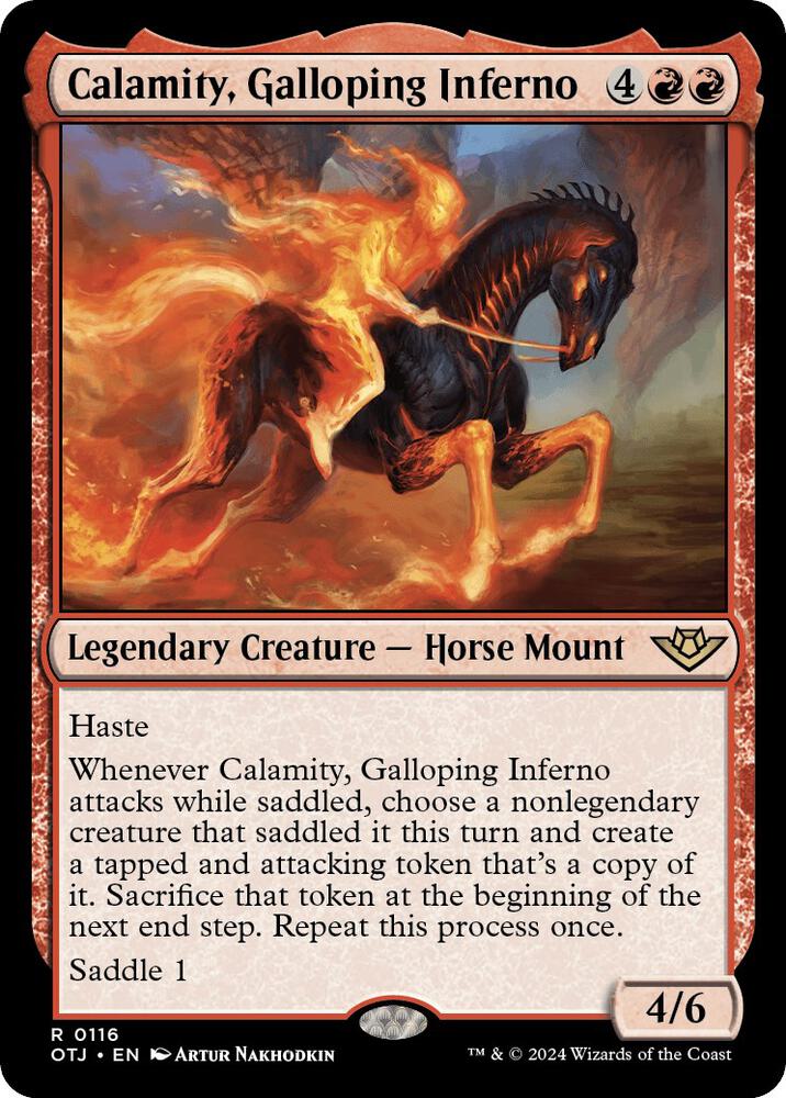 Calamity, Galloping Inferno - Outlaws of Thunder Junction (OTJ) - FOIL