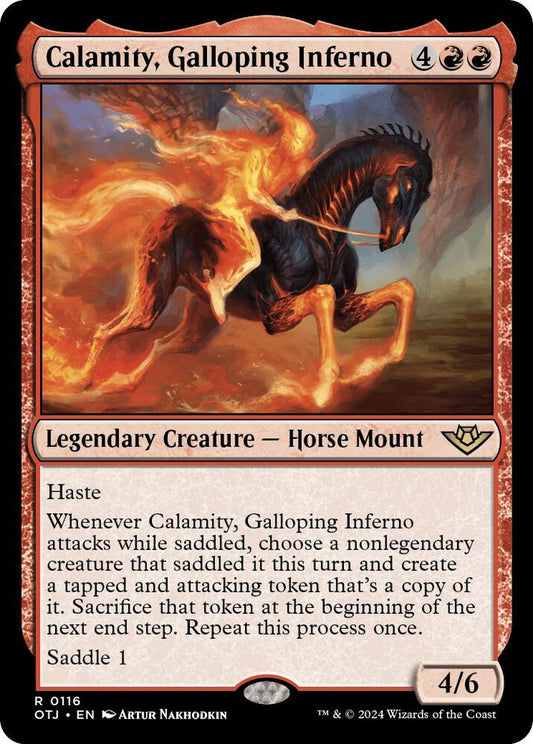 Calamity, Galloping Inferno - Outlaws of Thunder Junction (OTJ) - FOIL