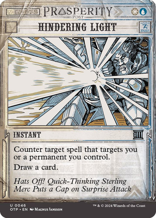 Hindering Light - Outlaws of Thunder Junction: Breaking News (OTP) *FOIL*