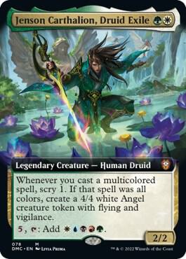 Jenson Carthalion, Druid Exile (Extended Art) - Commander: Dominaria United (DMC)