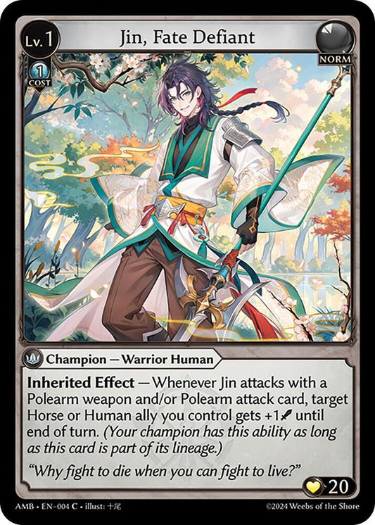 Jin, Fate Defiant - Mortal Ambition (AMB1E) *FOIL*