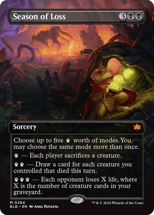 Season of Loss (Borderless) - Bloomburrow (BLB)
