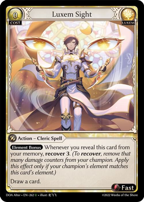 Luxem Sight - Dawn of Ashes Alter Edition (DOA Alter)