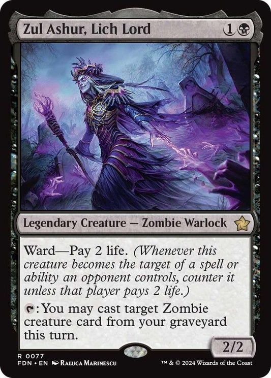 Zul Ashur, Lich Lord - Foundations (FDN) *FOIL*