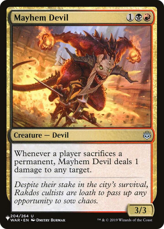 Mayhem Devil - The List Reprints (LIST)