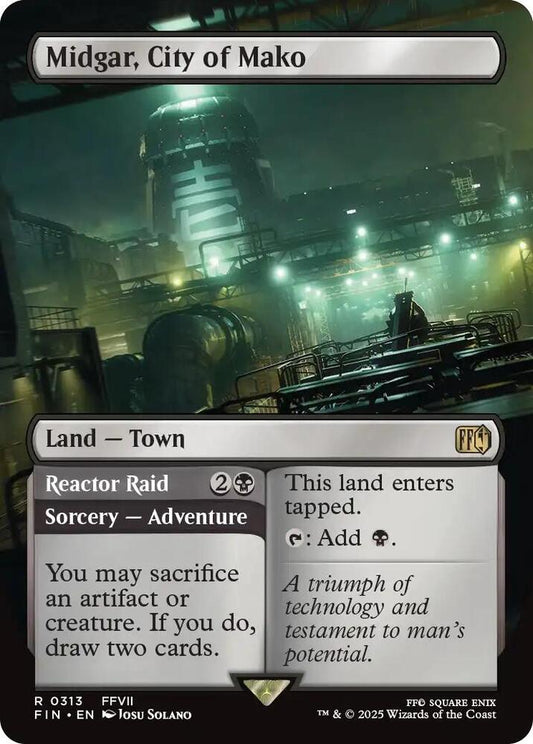 Midgar, City of Mako (Borderless) - FINAL FANTASY (FIN) *FOIL*