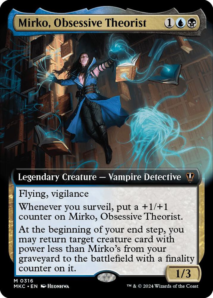 Mirko, Obsessive Theorist (Extended Art) - Commander: Murders at Karlov Manor (MKC)