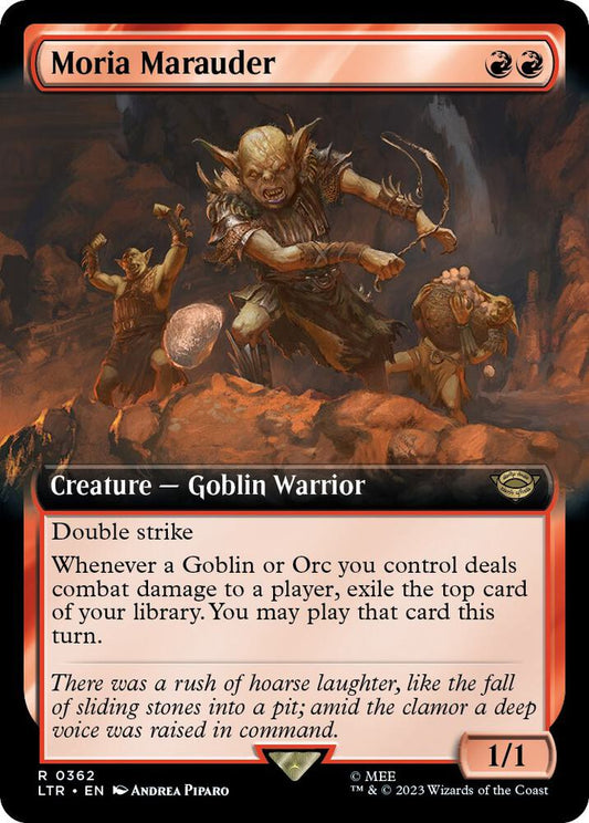 Moria Marauder (Extended Art) - Universes Beyond: The Lord of the Rings: Tales of Middle-earth (LTR)