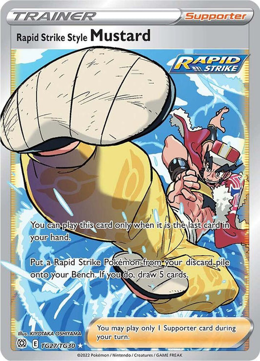 Rapid Strike Style Mustard - SWSH09: Brilliant Stars Trainer Gallery (SWSH09:TG) SWSH09: Brilliant Stars Trainer Gallery