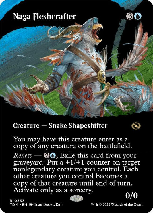 Naga Fleshcrafter (Borderless) - Tarkir: Dragonstorm (TDM) *FOIL*