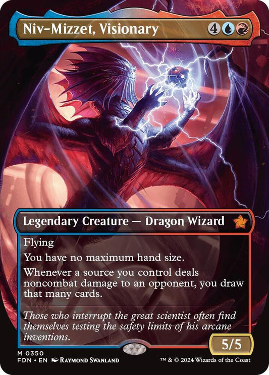 Niv-Mizzet, Visionary (Borderless) - Foundations (FDN)