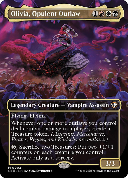 Olivia, Opulent Outlaw (Borderless) - Commander: Outlaws of Thunder Junction (OTC) *FOIL*