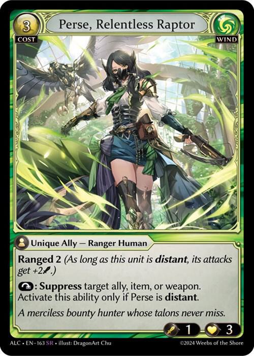 Perse, Relentless Raptor - Alchemical Revolution (ALC) - FOIL