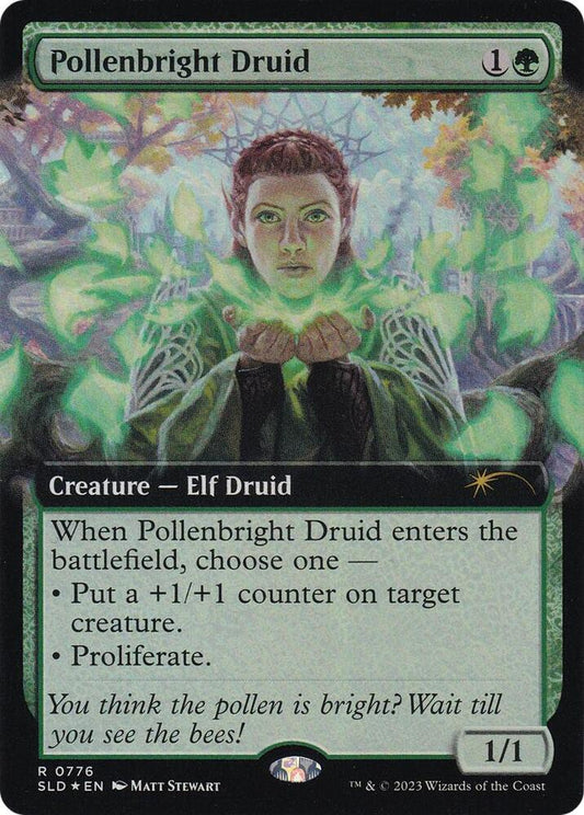Pollenbright Druid (Extended Art) - Secret Lair Drop Series (SLD) - FOIL