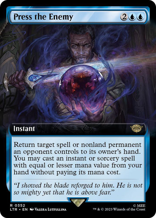 Press the Enemy (Extended Art) - Universes Beyond: The Lord of the Rings: Tales of Middle-earth (LTR)